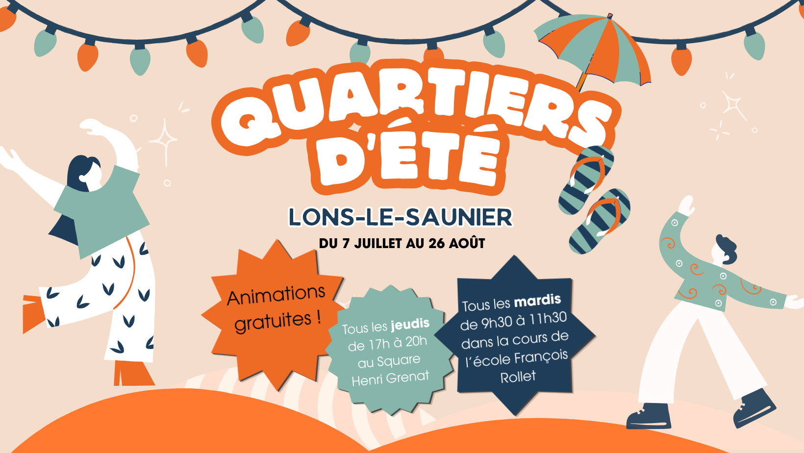quartiers d'été bannière facebook